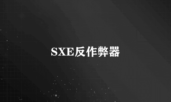 SXE反作弊器