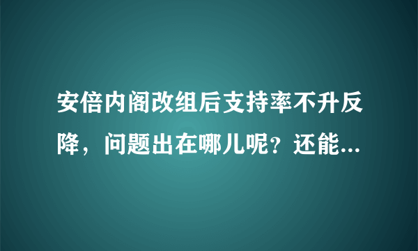 安倍内阁改组后支持率不升反降，问题出在哪儿呢？还能“起死回生”吗？