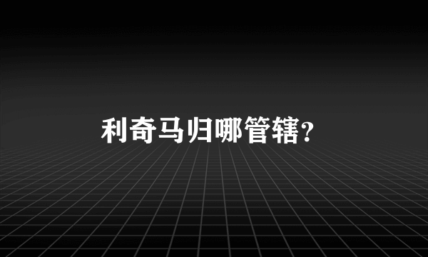 利奇马归哪管辖？