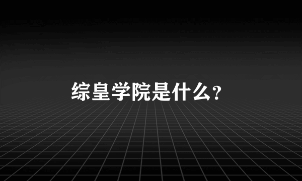 综皇学院是什么？