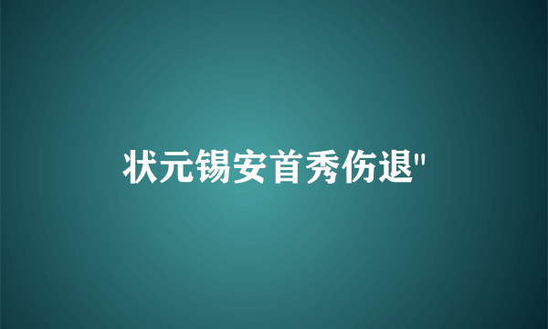 状元锡安首秀伤退