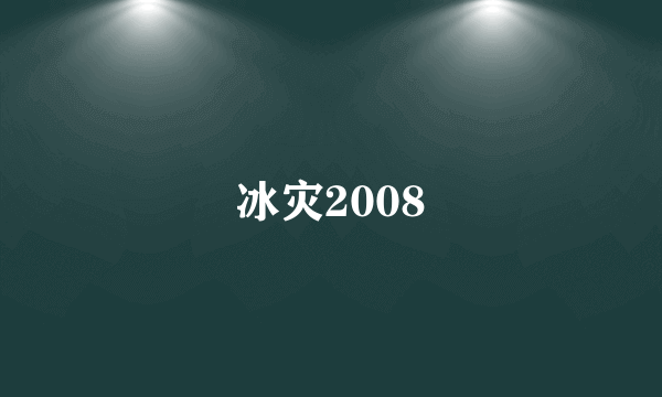 冰灾2008