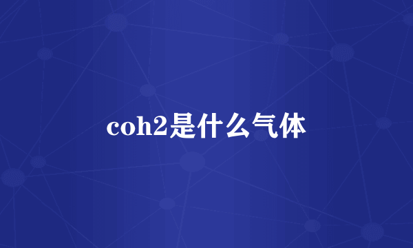 coh2是什么气体