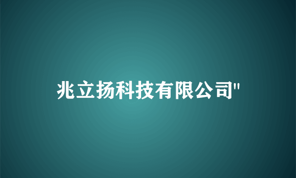 兆立扬科技有限公司