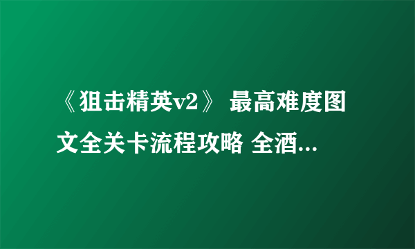 《狙击精英v2》 最高难度图文全关卡流程攻略 全酒瓶金条收集攻略