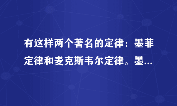 有这样两个著名的定律：墨菲定律和麦克斯韦尔定律。墨菲定律：“任何事情都看似容易，实质很难；任何事情