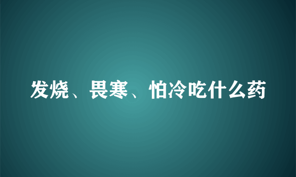 发烧、畏寒、怕冷吃什么药