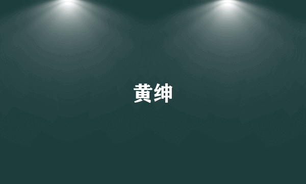 黄绅