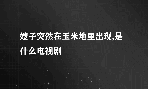 嫂子突然在玉米地里出现,是什么电视剧