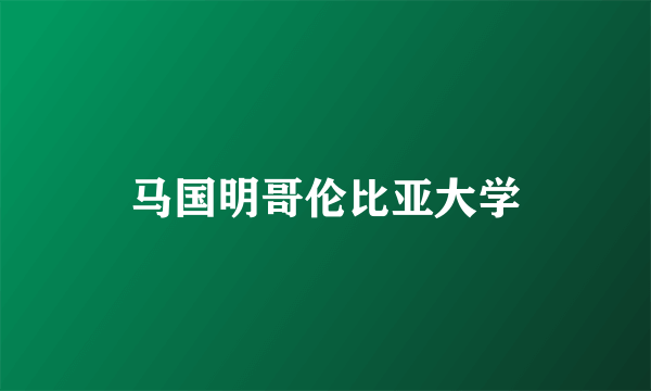 马国明哥伦比亚大学