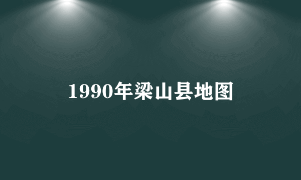 1990年梁山县地图