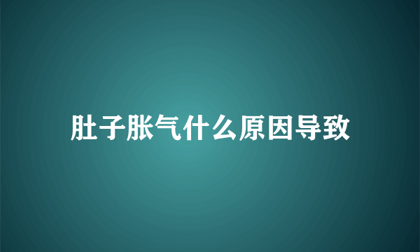 肚子胀气什么原因导致