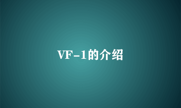 VF-1的介绍