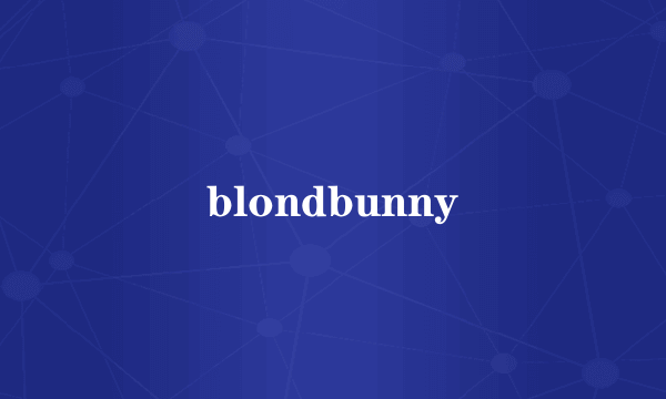 blondbunny