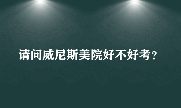 请问威尼斯美院好不好考？