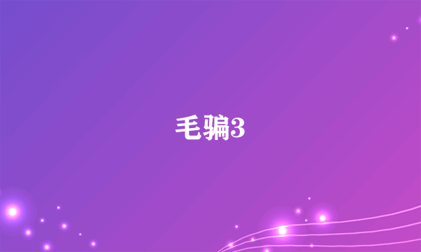 毛骗3