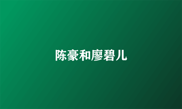 陈豪和廖碧儿