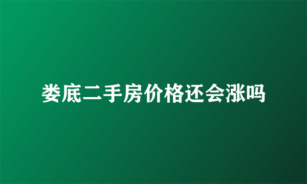 娄底二手房价格还会涨吗