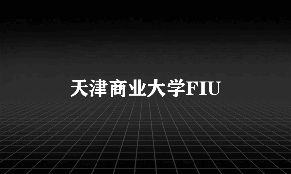 天津商业大学FIU