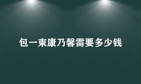 包一束康乃馨需要多少钱