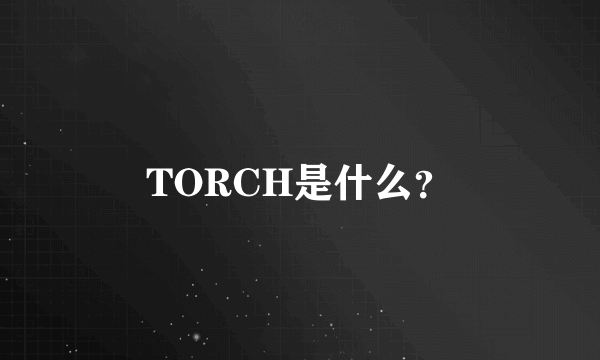 TORCH是什么？