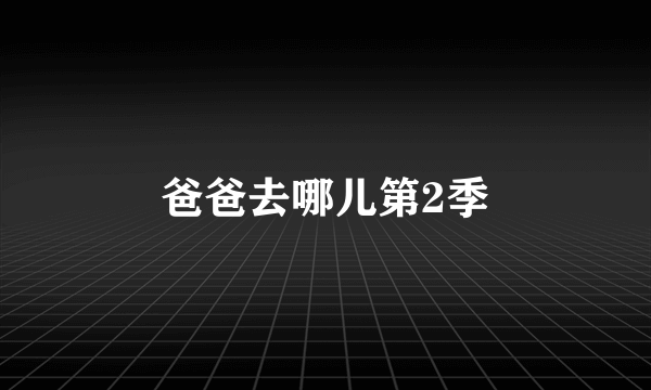 爸爸去哪儿第2季