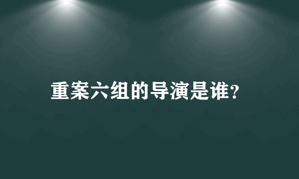 重案六组的导演是谁？