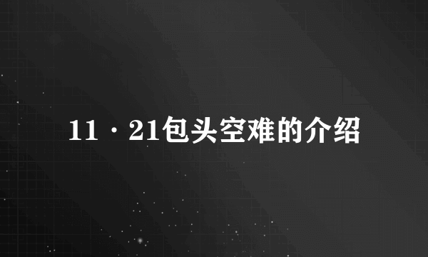 11·21包头空难的介绍