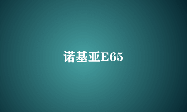 诺基亚E65