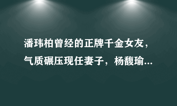 潘玮柏曾经的正牌千金女友，气质碾压现任妻子，杨馥瑜如今过得怎样？