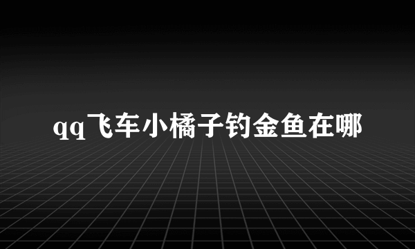 qq飞车小橘子钓金鱼在哪