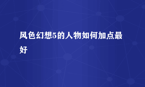 风色幻想5的人物如何加点最好