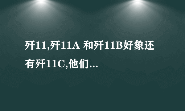 歼11,歼11A 和歼11B好象还有歼11C,他们之间有什么区别?