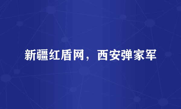 新疆红盾网，西安弹家军