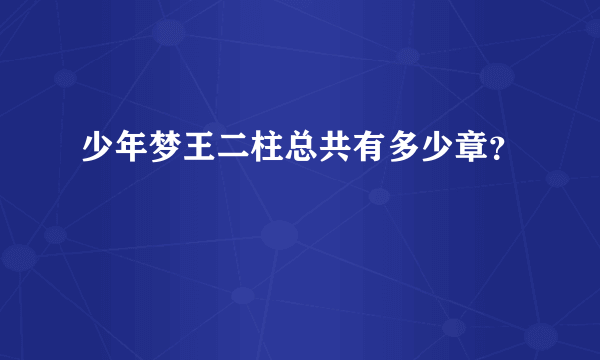 少年梦王二柱总共有多少章？