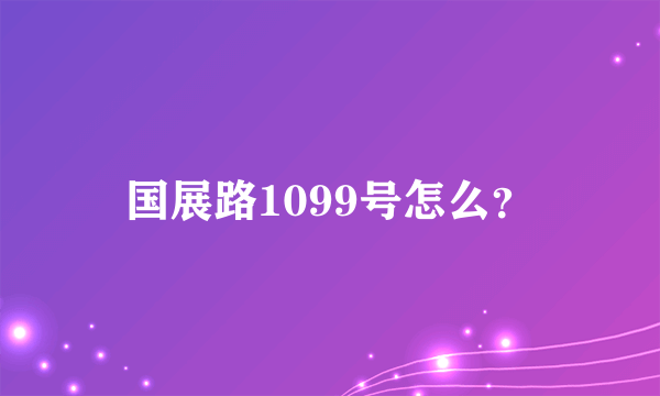 国展路1099号怎么？