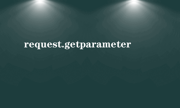 request.getparameter