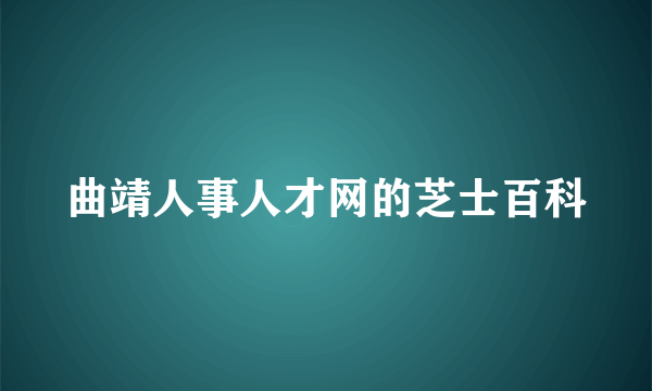 曲靖人事人才网的芝士百科