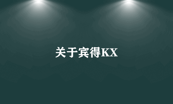 关于宾得KX