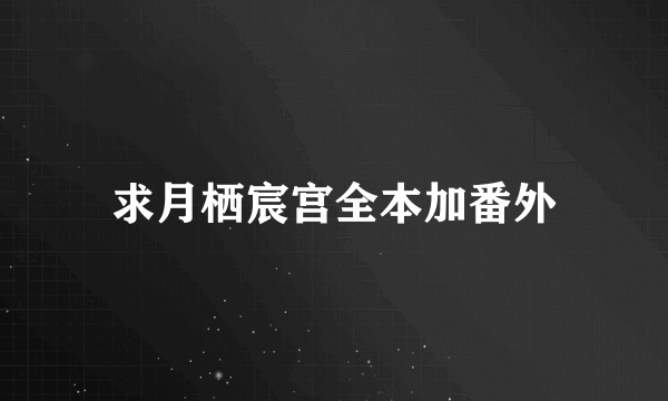 求月栖宸宫全本加番外