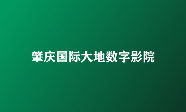 肇庆国际大地数字影院