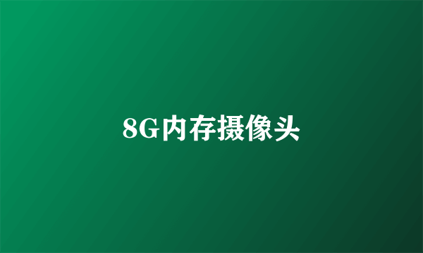 8G内存摄像头