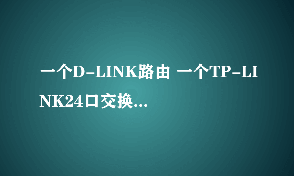 一个D-LINK路由 一个TP-LINK24口交换机 如何设置上网