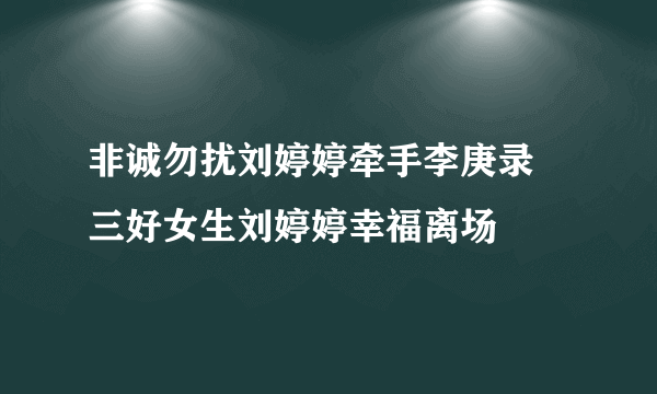 非诚勿扰刘婷婷牵手李庚录 三好女生刘婷婷幸福离场