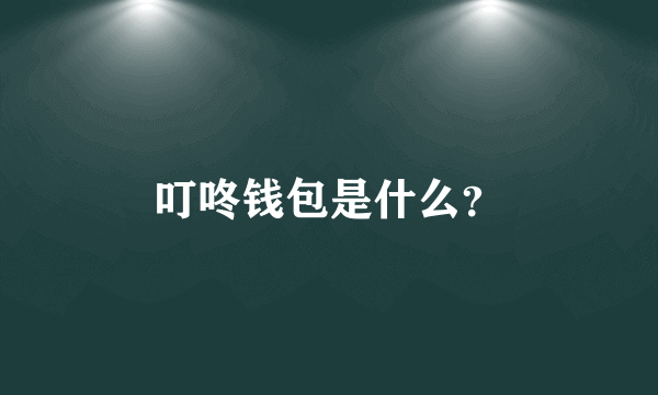 叮咚钱包是什么？