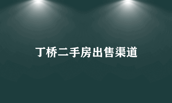 丁桥二手房出售渠道