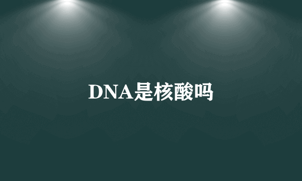 DNA是核酸吗