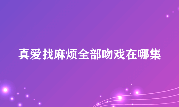 真爱找麻烦全部吻戏在哪集