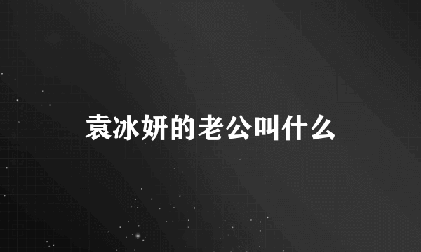 袁冰妍的老公叫什么