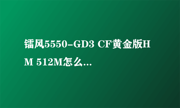 镭风5550-GD3 CF黄金版HM 512M怎么显示的5500